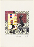 Artist: Bennett, Gordon. | Title: Preston + de Stijl = Citizen (life in the rhythm section). | Date: 1996, 8 November | Technique: inkjet print, printed in colour, from digital file | Copyright: © Gordon Bennett, Licensed by VISCOPY, Australia