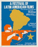Artist: MACKINOLTY, Chips | Title: A festival of Latin American films | Date: 1976 | Technique: screenprint, printed in colour, from three stencils