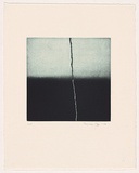 Artist: MOSS, Damian | Title: Untitled [landscape] | Date: 2004 | Technique: etching and aquatint, printed in green/black ink, from one plate