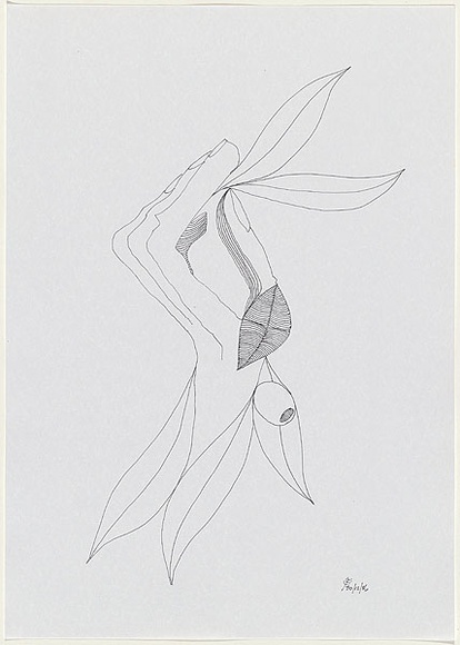 Artist: b'Burns, Peter.' | Title: b'Caressing nature' | Date: 1986 | Technique: b'photocopy, printed in black ink' | Copyright: b'\xc2\xa9 Peter Burns'