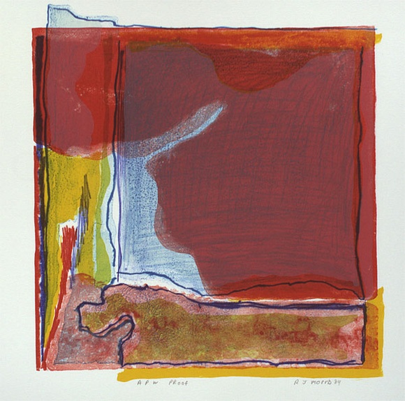 Artist: b'Morris, Robert J.' | Title: b'(Series 89. no 4)' | Date: 1989 | Technique: b'lithograph, printed in colour from six stones' Artist: b'Morris, Robert J.' | Title: b'(Series 89. no 4)' | Date: 1989 | Technique: b'lithograph, printed in colour from six stones'