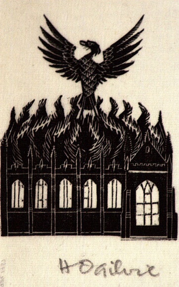 Artist: b'OGILVIE, Helen' | Title: b'Endpiece' | Date: (1953) | Technique: b'wood-engraving, printed in black ink, from one block' Artist: b'OGILVIE, Helen' | Title: b'Endpiece' | Date: (1953) | Technique: b'wood-engraving, printed in black ink, from one block'
