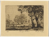 Title: Tranquil pastures | Date: 1935 | Technique: etching, printed in warm black ink with plate-tone, from one plate