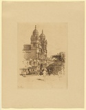 Artist: Thorpe, Hall. | Title: The Synagogue | Date: 1897 | Technique: etching, printed in brown ink, from one plate