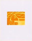 Artist: Forthun, Louise. | Title: The yellow still-life. | Date: 2001 | Technique: etching and aquatint, printed in yellow ink, from one copper plate
