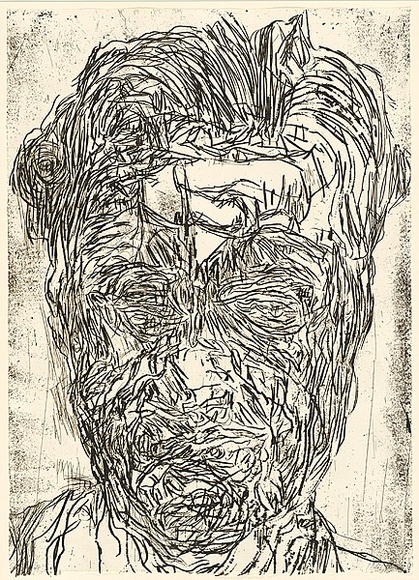 Artist: b'PARR, Mike' | Title: b'Pool of blood 4.' | Date: 1988 | Technique: b'etching, aquatint and foul biting, printed in black ink, from one copper plate' Artist: b'PARR, Mike' | Title: b'Pool of blood 4.' | Date: 1988 | Technique: b'etching, aquatint and foul biting, printed in black ink, from one copper plate'