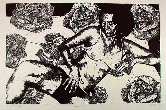 Artist: b'Walters, Kath.' | Title: b'Woman I' | Date: 1989 | Technique: b'lithograph, printed in black ink, from one stone' Artist: b'Walters, Kath.' | Title: b'Woman I' | Date: 1989 | Technique: b'lithograph, printed in black ink, from one stone'