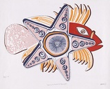Artist: Lasisi, David. | Title: Trapped by the cobwebs of stinging pain | Date: 1976 | Technique: screenprint, printed in colour, from multiple stencils