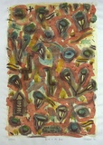 Artist: Anderson, Sue. | Title: Birds in the bush | Date: 1992, February | Technique: lithographic, printed in colour, from multiple stones