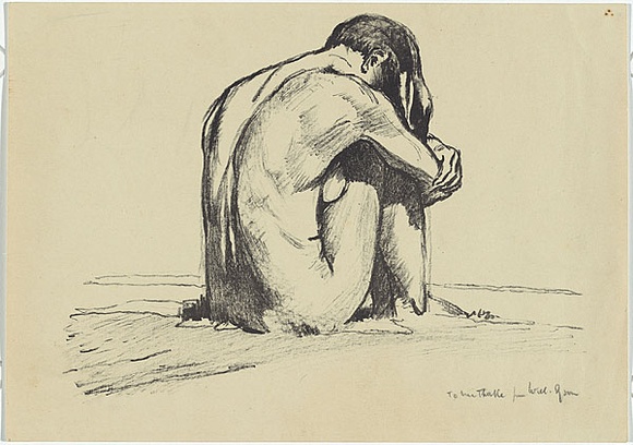 Artist: b'Dyson, Will.' | Title: b'(Seated female nude).' | Date: 1929 | Technique: b'lithograph, printed in black ink, from one paper plate' Artist: b'Dyson, Will.' | Title: b'(Seated female nude).' | Date: 1929 | Technique: b'lithograph, printed in black ink, from one paper plate'