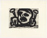 Artist: Harris, Jeffrey. | Title: Suffering why? | Date: 1999 | Technique: sugar-lift etching, printed in black ink, from one plate