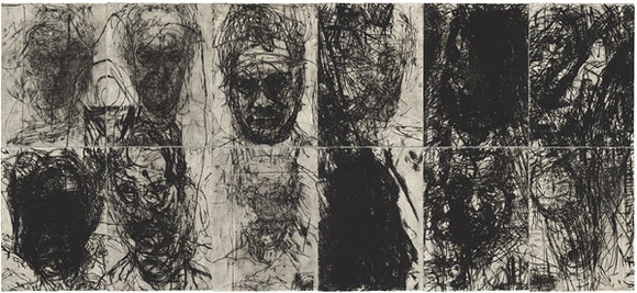 Artist: b'PARR, Mike' | Title: b'Language and chaos 1.' | Date: 1989-90 | Technique: b'drypoint and electric grinder, printed in black ink, from one copper plate' Artist: b'PARR, Mike' | Title: b'Language and chaos 1.' | Date: 1989-90 | Technique: b'drypoint and electric grinder, printed in black ink, from one copper plate'