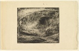 Artist: Halpern, Stacha. | Title: not titled [Abstraction] | Date: 1958 | Technique: etching, printed in black ink, from one plate