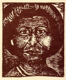 Artist: MACKELL, Kim | Title: Martha Randell | Date: 1986 | Technique: woodcut