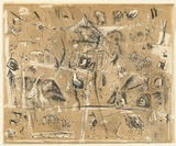 Artist: MACQUEEN, Mary | Title: Mainly zoological | Date: 1975 | Technique: lithograph, printed in colour on recto and verso, from multiple plates | Copyright: Courtesy Paulette Calhoun, for the estate of Mary Macqueen