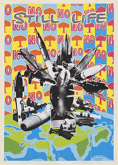 Artist: b'Debenham, Pam.' | Title: b'Still life.' | Date: 1984 | Technique: b'screenprint, printed in colour, from multiple stencils' Artist: b'Debenham, Pam.' | Title: b'Still life.' | Date: 1984 | Technique: b'screenprint, printed in colour, from multiple stencils'