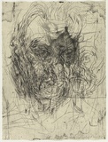 Artist: PARR, Mike | Title: not titled. | Date: 1995 | Technique: etching, printed in black ink, from one plate; lithograph, printed in black ink, from one stone