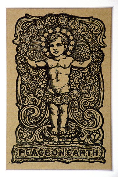 Artist: b'Waller, Christian.' | Title: b'Peace on earth' | Date: 1927 | Technique: b'woodcut, printed in black ink, from two blocks'