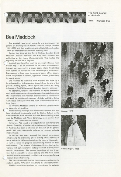 Artist: b'PRINT COUNCIL OF AUSTRALIA' | Title: b'Periodical | Imprint. Melbourne: Print Council of Australia, vol. 09, no. 2, 1974' | Date: 1974 Artist: b'PRINT COUNCIL OF AUSTRALIA' | Title: b'Periodical | Imprint. Melbourne: Print Council of Australia, vol. 09, no. 2, 1974' | Date: 1974