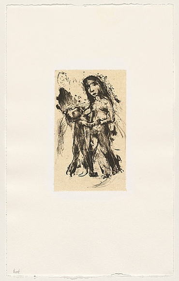 Artist: b'Shead, Garry.' | Title: b'The gathering I' | Date: c. 1996 | Technique: b'lithograph, printed in brown ink, from one stone; chine colle' | Copyright: b'\xc2\xa9 Garry Shead' Artist: b'Shead, Garry.' | Title: b'The gathering I' | Date: c. 1996 | Technique: b'lithograph, printed in brown ink, from one stone; chine colle' | Copyright: b'\xc2\xa9 Garry Shead'