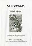 Alison Alder: Cutting history.