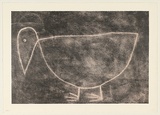 Artist: Leunig, Michael. | Title: Bird (pink) | Date: 1991 | Technique: lithograph, printed in colour, from two stones