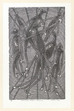 Artist: Hayward Pooaraar, Bevan. | Title: Spirits of the Australian bushlands | Date: 1988 | Technique: linocut