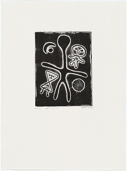 Artist: b'Rooney, Robert.' | Title: b'Night 1954 - 2001' | Date: 1954 | Technique: b'etching, printed ink black ink, from one plate' | Copyright: b'Courtesy of Tolarno Galleries' Artist: b'Rooney, Robert.' | Title: b'Night 1954 - 2001' | Date: 1954 | Technique: b'etching, printed ink black ink, from one plate' | Copyright: b'Courtesy of Tolarno Galleries'