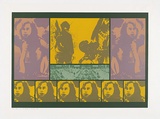 Artist: MEYER, Bill | Title: A problem of identity | Date: 1971 | Technique: screenprint, printed in seven colours, from one open block out screen, paper stencils, one hand cut stencil and two photo ortho indirect screens | Copyright: © Bill Meyer