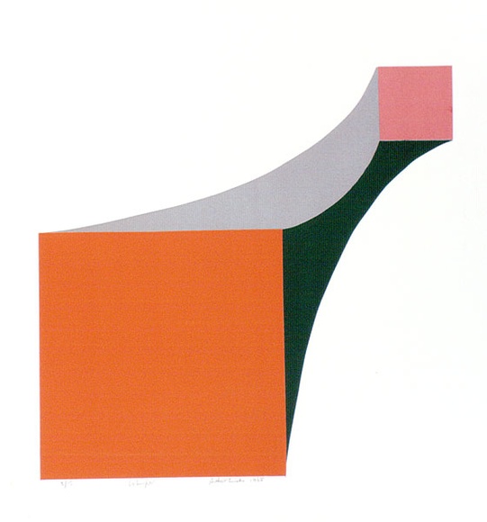 Artist: b'WICKS, Arthur' | Title: b'Whisper' | Date: 1968 | Technique: b'screenprint, printed in colour, from multiple stencils' Artist: b'WICKS, Arthur' | Title: b'Whisper' | Date: 1968 | Technique: b'screenprint, printed in colour, from multiple stencils'