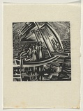 Artist: Ratas, Vaclovas. | Title: Boat [1]. | Date: 1952 | Technique: wood-engraving, printed in black ink, from one block