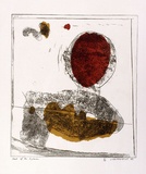 Artist: Clutterbuck, Jock. | Title: Head of an explorer. | Date: 1966 | Technique: etching and aquatint, printed in colour, from multiple plates