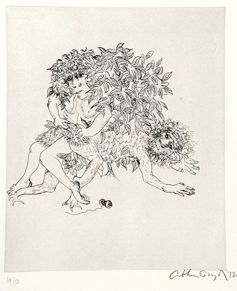 Artist: b'BOYD, Arthur' | Title: b'Story of a ruined man.' | Date: c.1970 | Technique: b'etching' Artist: b'BOYD, Arthur' | Title: b'Story of a ruined man.' | Date: c.1970 | Technique: b'etching'