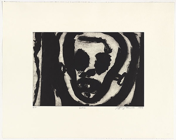 Artist: b'Harris, Jeffrey.' | Title: b'Gone' | Date: 1999 | Technique: b'sugar-lift etching, printed in black ink, from one plate'