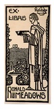 Artist: Waller, Christian. | Title: Bookplate: Ronald Meadows | Date: c.1932 | Technique: linocut, printed in black ink, from one block