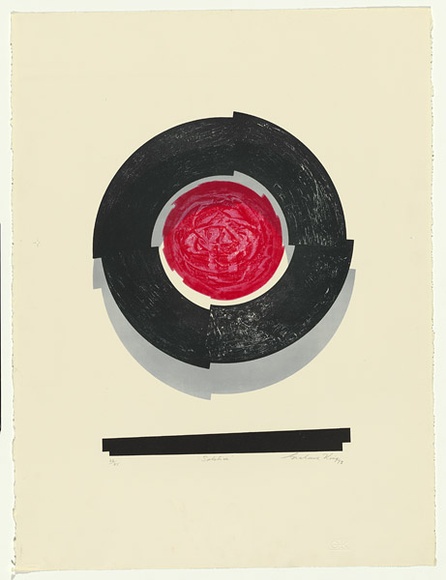 Artist: b'King, Grahame.' | Title: b'Solstice' | Date: 1973 | Technique: b'lithograph, printed in colour, from four stones [or plates]'
