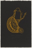 Artist: Clarmont, Sammy. | Title: Nhampi | Date: 1997, December | Technique: screenprint, printed in yellow ochre, from one stencil