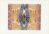Artist: PAUTJIMI, Jock + | Title: Design | Date: 1998, 1 December | Technique: linocut, printed in colour, from multiple blocks