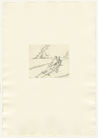 Artist: b'Lewitt, Vivienne.' | Title: b'not titled' | Date: 1988 | Technique: b'softground etching, printed in black ink, from one plate' Artist: b'Lewitt, Vivienne.' | Title: b'not titled' | Date: 1988 | Technique: b'softground etching, printed in black ink, from one plate'