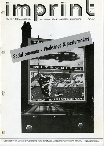 Artist: b'PRINT COUNCIL OF AUSTRALIA' | Title: b'Periodical | Imprint. Melbourne: Print Council of Australia, vol. 22, no. 3,4, 1987' | Date: 1987 Artist: b'PRINT COUNCIL OF AUSTRALIA' | Title: b'Periodical | Imprint. Melbourne: Print Council of Australia, vol. 22, no. 3,4, 1987' | Date: 1987