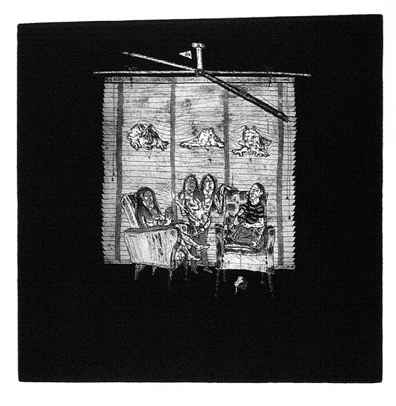 Artist: b'Nedelkopoulos, Nicholas.' | Title: b'When Beauty, is just as important as the lighting' | Date: 1976 | Technique: b'etching, printed in black ink, from one plate' Artist: b'Nedelkopoulos, Nicholas.' | Title: b'When Beauty, is just as important as the lighting' | Date: 1976 | Technique: b'etching, printed in black ink, from one plate'