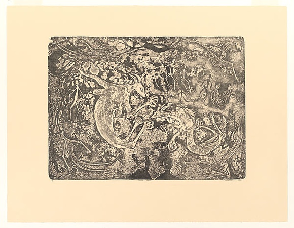 Artist: Hayward Pooaraar, Bevan. | Title: Tweret Spirits | Date: 1991 | Technique: lithograph