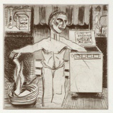 Artist: Harding, Richard. | Title: Martyrdom of a handwasher | Date: 1991 | Technique: etching, printed in black ink, from one plate