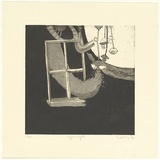 Artist: Kossatz, Les. | Title: Night lights | Date: 1965 | Technique: etching and aquatint, printed in black ink, from one plate | Copyright: © Les Kossatz. Licensed by VISCOPY, Australia