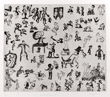 Artist: b'Shearer, Mitzi.' | Title: b'Bulliwutzies 3' | Date: 1981 | Technique: b'etching, foul bite, printed in black ink with plate-tone, from one plate'