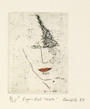 Artist: b'Fransella, Graham.' | Title: b'Eyeful tower.' | Date: 1983 | Technique: b'etching, printed in black ink, from one plate; hand-coloured' | Copyright: b'Courtesy of the artist'