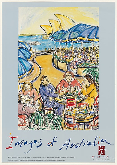 Artist: b'Zofrea, Salvatore.' | Title: b'Images of Australia' | Date: 1993 | Technique: b'offset-lithograph, printed in colour, from multiple plates'