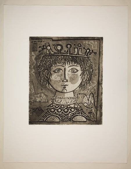 Artist: b'Haxton, Elaine' | Title: b'Mirabelle' | Date: c.1975 | Technique: b'open-bite etching and aquatint'