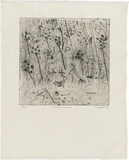 Artist: WALKER, Murray | Title: A Kallista landscape. | Date: 1964 | Technique: etching and aquatint, printed in black ink, from one plate