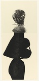 Artist: PARR, Mike | Title: not titled. | Date: 2001 | Technique: lithograph, printed in black ink, from one stone; woodcut, printed in black ink, from one block